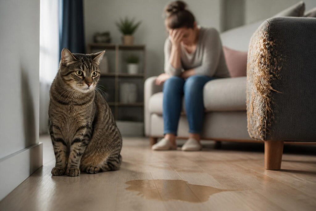 Wenn die Katze den Alltag belastet: Warum Unsauberkeit, Kratzen und nächtliche Unruhe oft Stresssignale sind